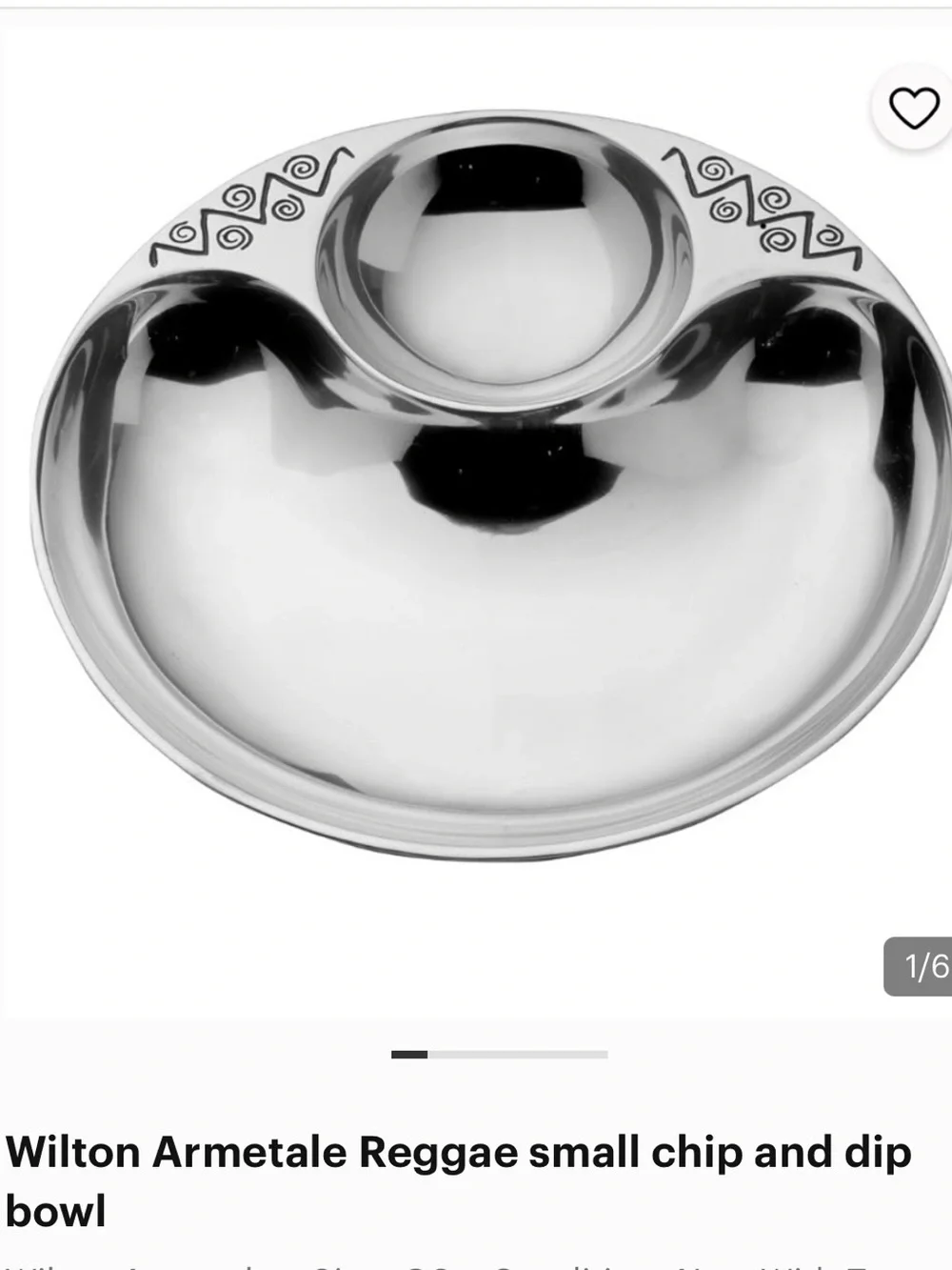 Wilton Armetale Silver Two-Section Chip & Dip Tray!EXCELLENT
